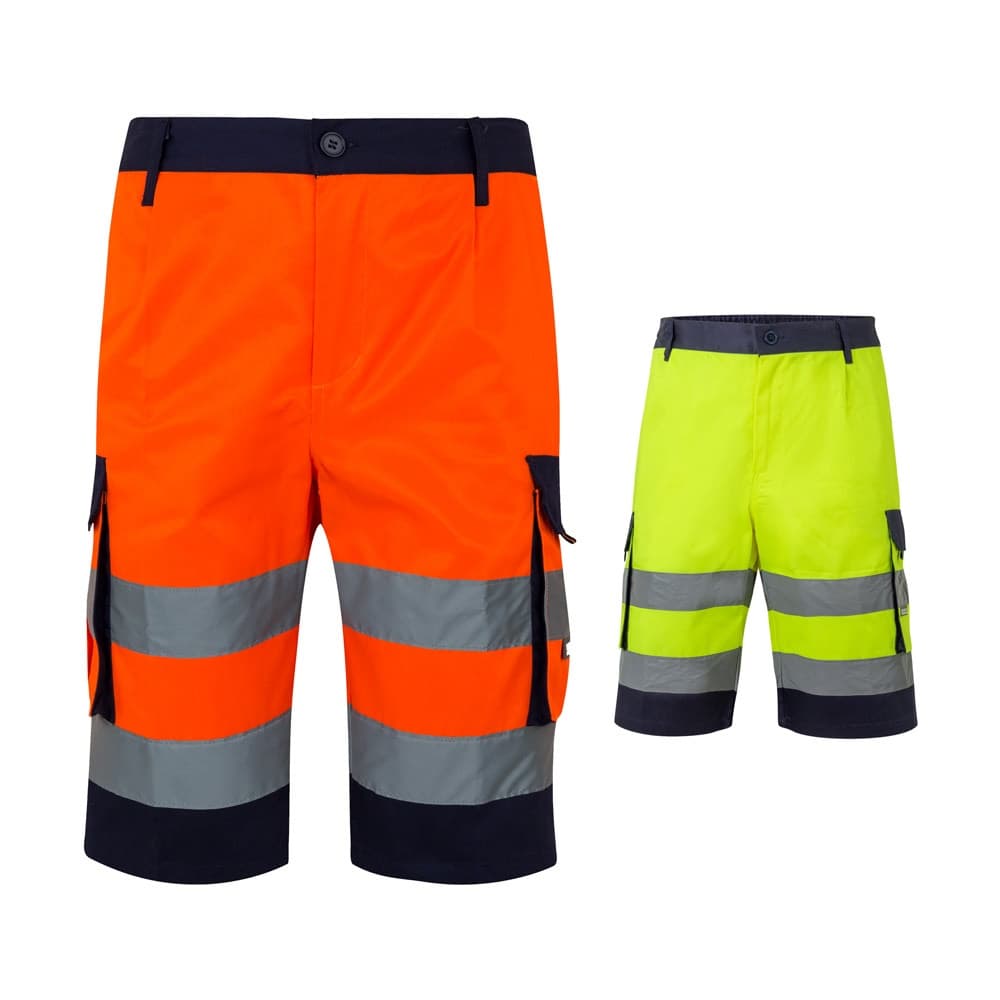 VL HADES. Bermuda bicolore con diverse tasche (210g/m²), in cotone (20%) e poliestere (80%) - vista 7