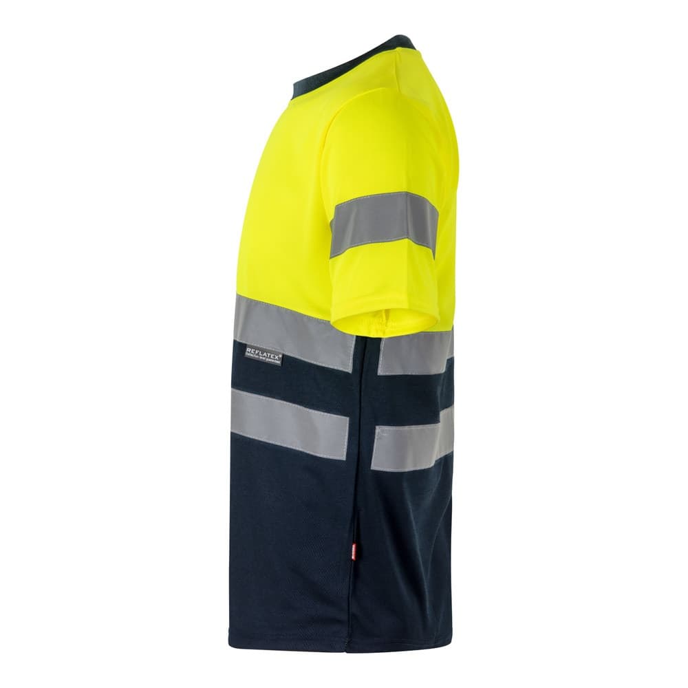 VL BRAHMA. T-shirt tecnica bicolore bird-eye (140g/m²), in poliestere (100%) - vista 3