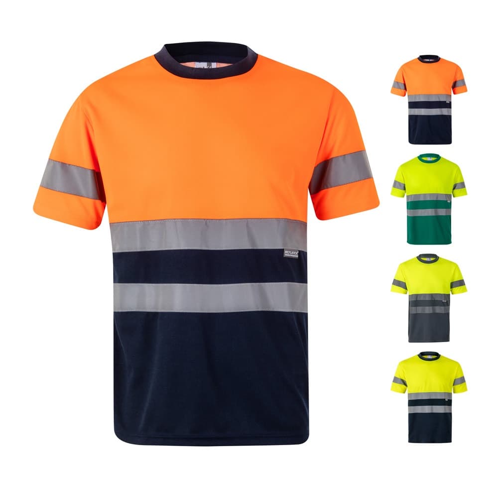 VL BRAHMA LARGE. T-shirt tecnica bicolore bird-eye (140g/m²), in poliestere (100%) - vista 6