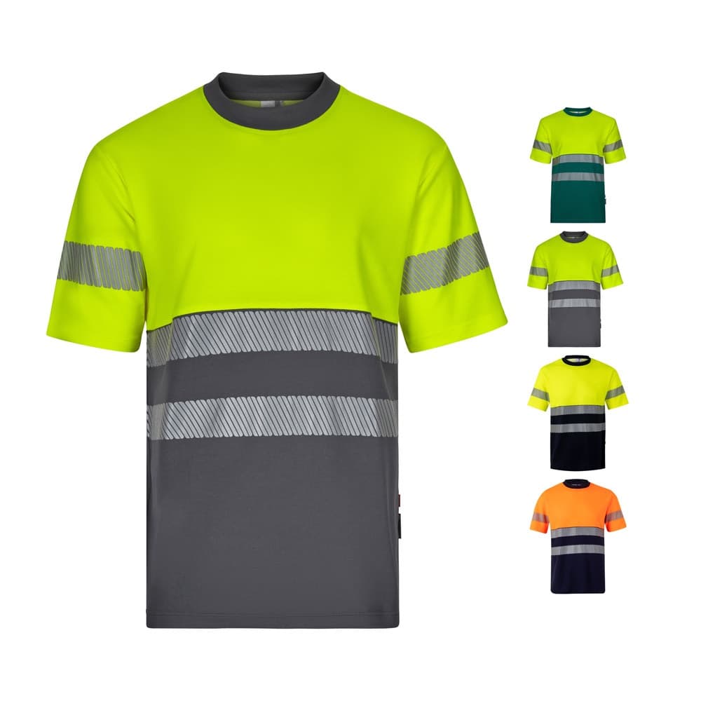 VL BASTET. T-shirt bicolore piqué (150g/m²), in cotone (55%) e poliestere (45%) - vista 5