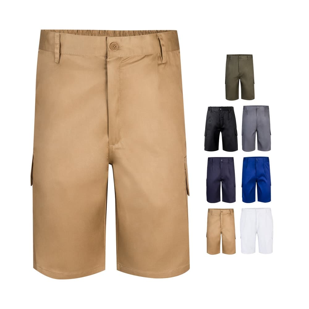 VL CHIONE. Bermuda in twill con diverse tasche (200g/m²), in cotone (35%) e poliestere (65%) - vista 7