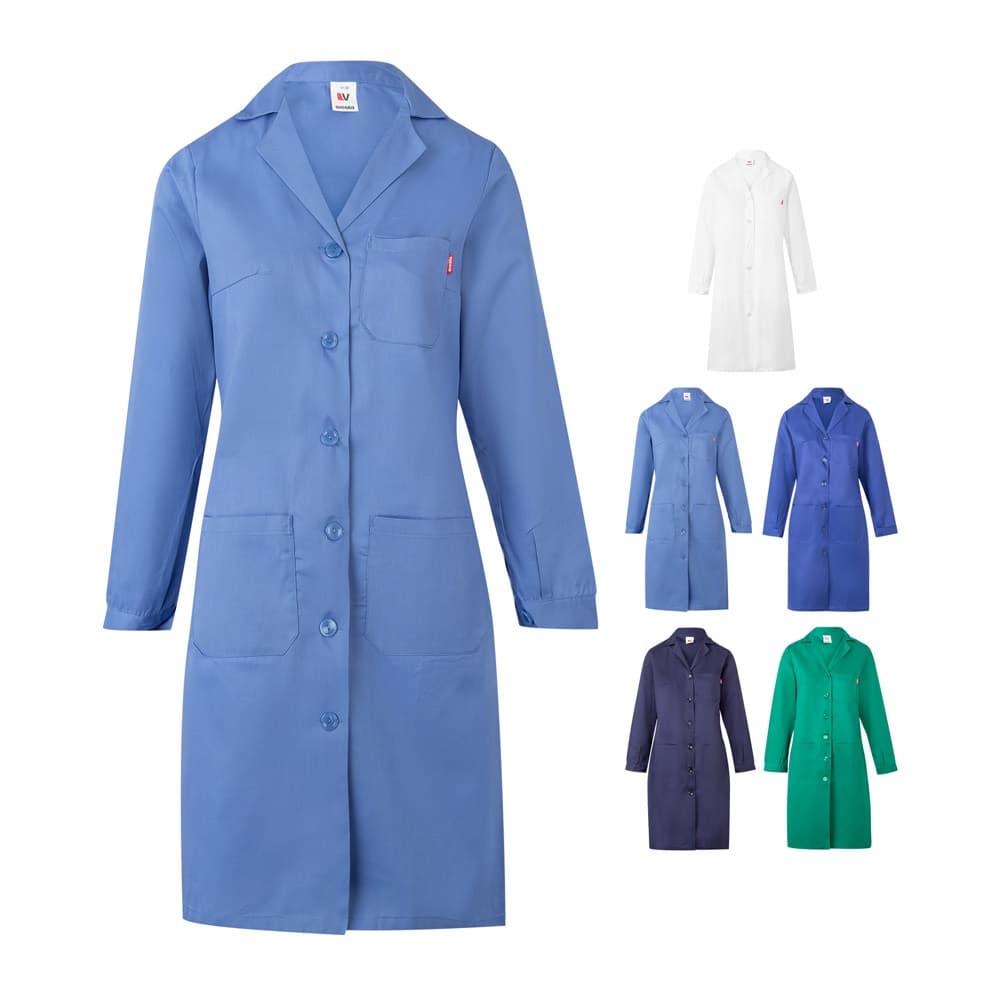 VL RAMA. Grembiule in twill a maniche lunghe (175g/m²), in twill di cotone (35%) e poliestere (65%) - vista 5