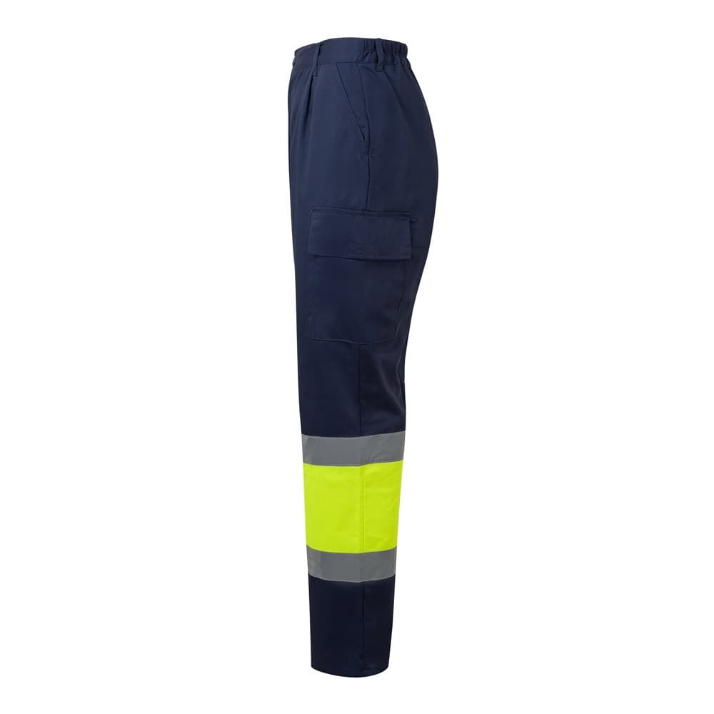 VL ARTEMIS. Pantaloni bicolore, in twill (190g/m²), in cotone (20%) e poliestere (80%) - vista 3