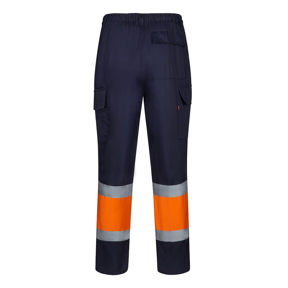 VL ARTEMIS. Pantaloni bicolore, in twill (190g/m²), in cotone (20%) e poliestere (80%) - vista 2