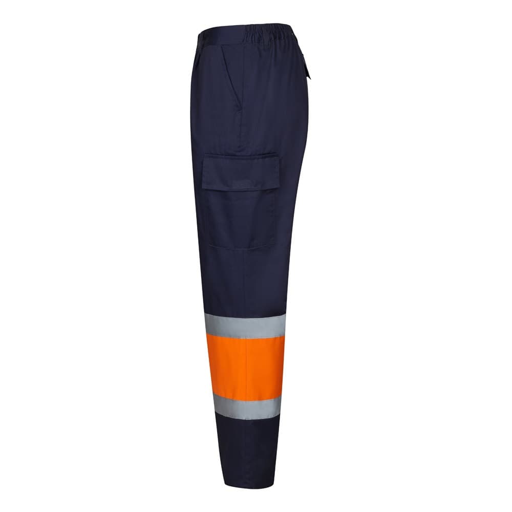 VL ARTEMIS. Pantaloni bicolore, in twill (190g/m²), in cotone (20%) e poliestere (80%) - vista 3