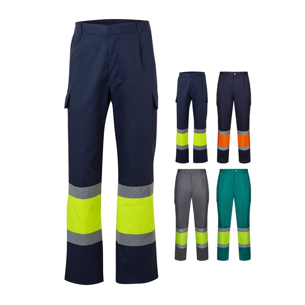 VL ARTEMIS. Pantaloni bicolore, in twill (190g/m²), in cotone (20%) e poliestere (80%) - vista 7