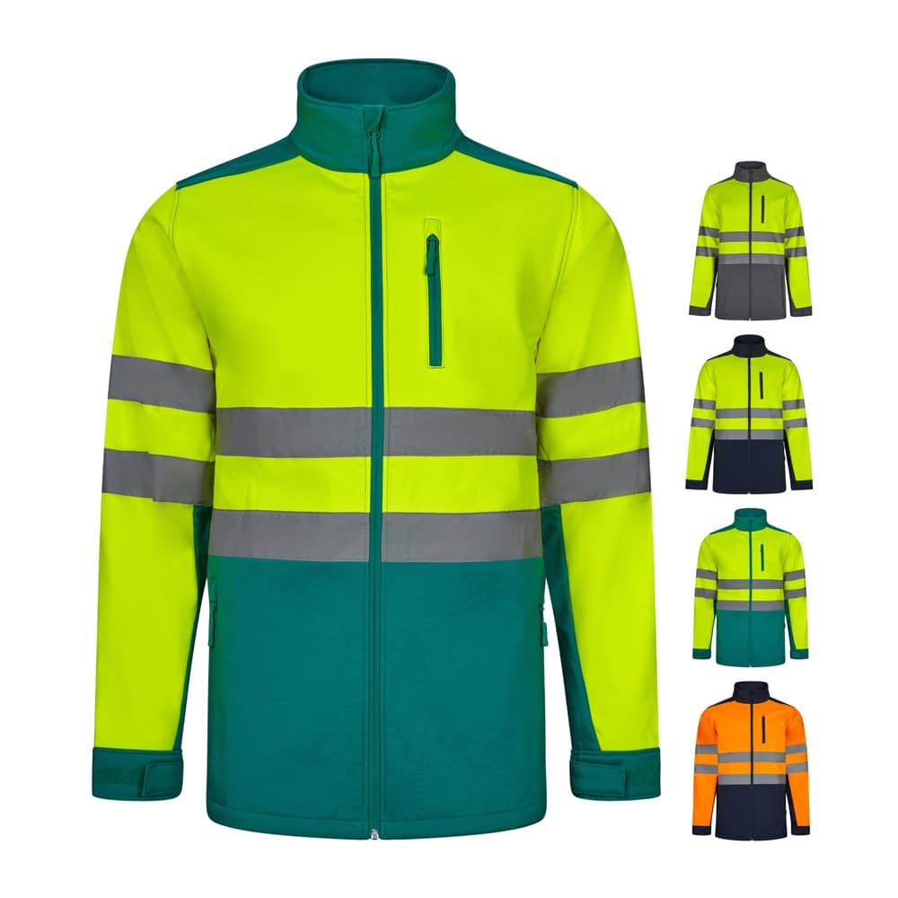 VL HESTIA. Giacca soft shell bicolore (280g/m²), in poliestere (96%) ed elastan (4%) - vista 7