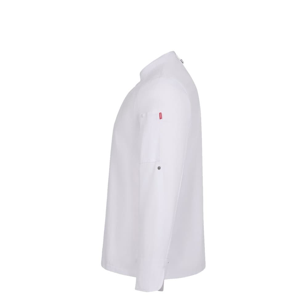 VL AGNI. Giacca da cucina unisex (190 g/m²), realizzata in cotone (35%) e poliestere riciclato (65%) - vista 3