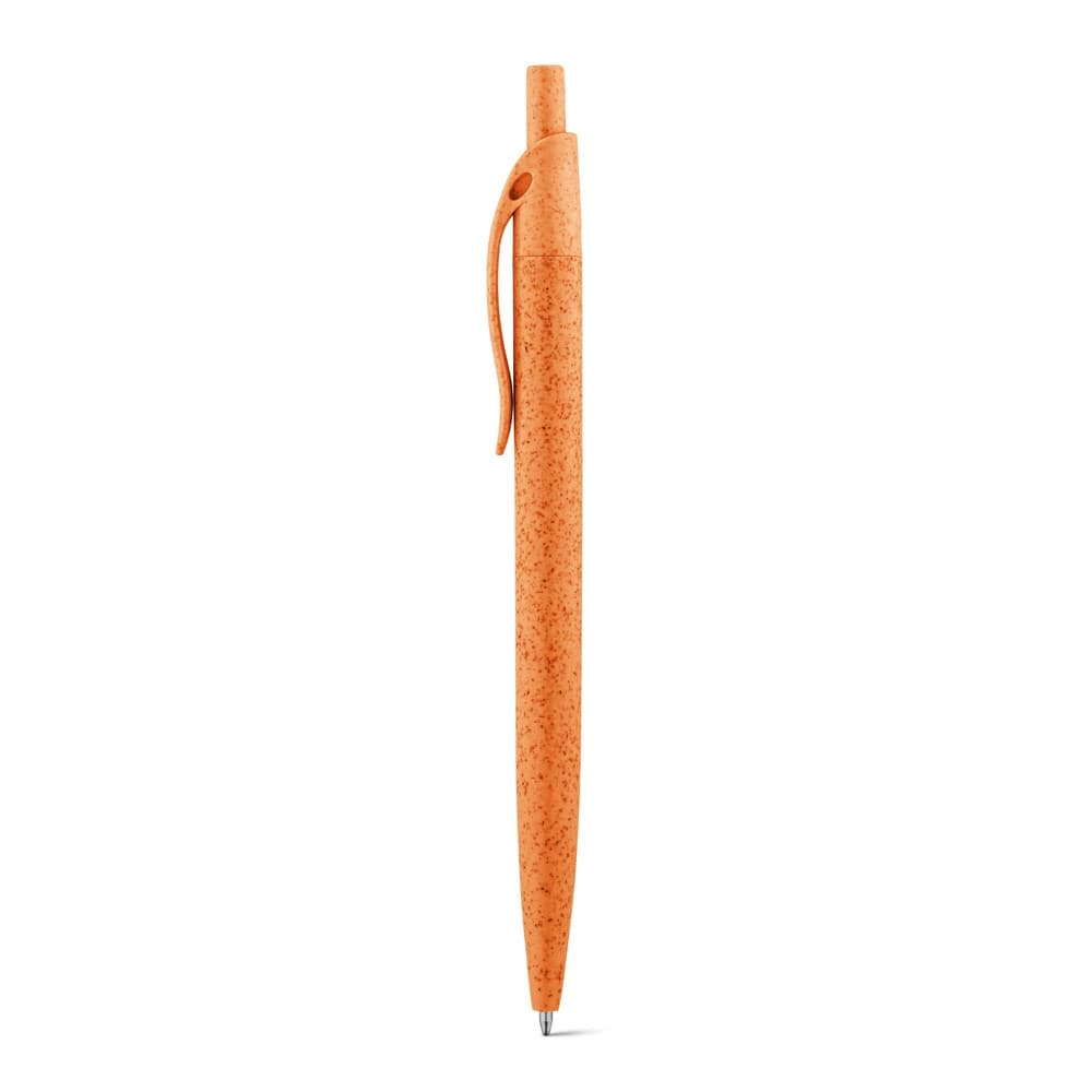 CAMILA. Penna a sfera in fibra di paglia di grano e ABS con clip - vista 1