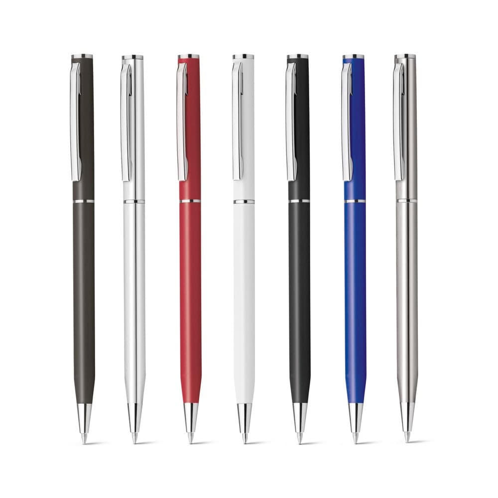 LESLEY METALLIC. Penna a sfera in alluminio con clip e meccanismo a rotazione - vista 3