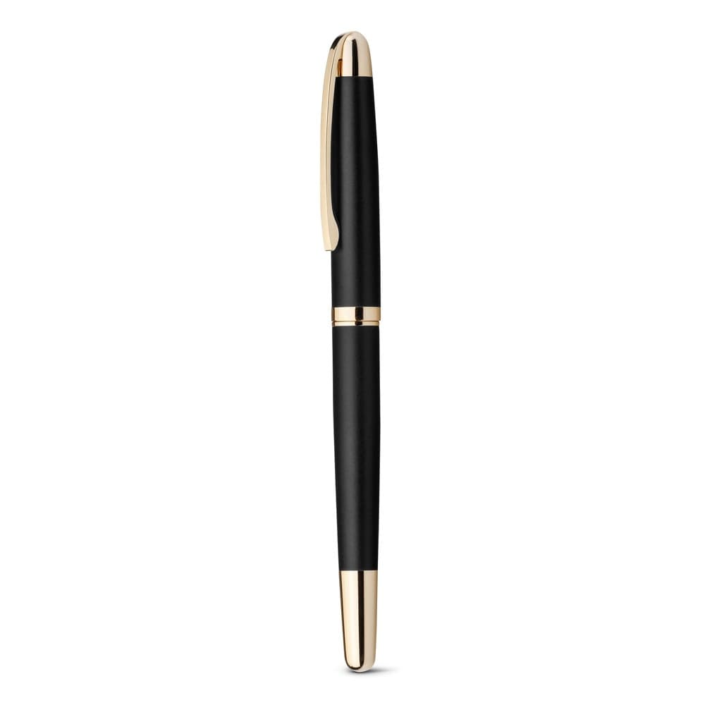 EZEKIEL ROLLER. Penna roller in metallo con dettagli in oro - vista 1