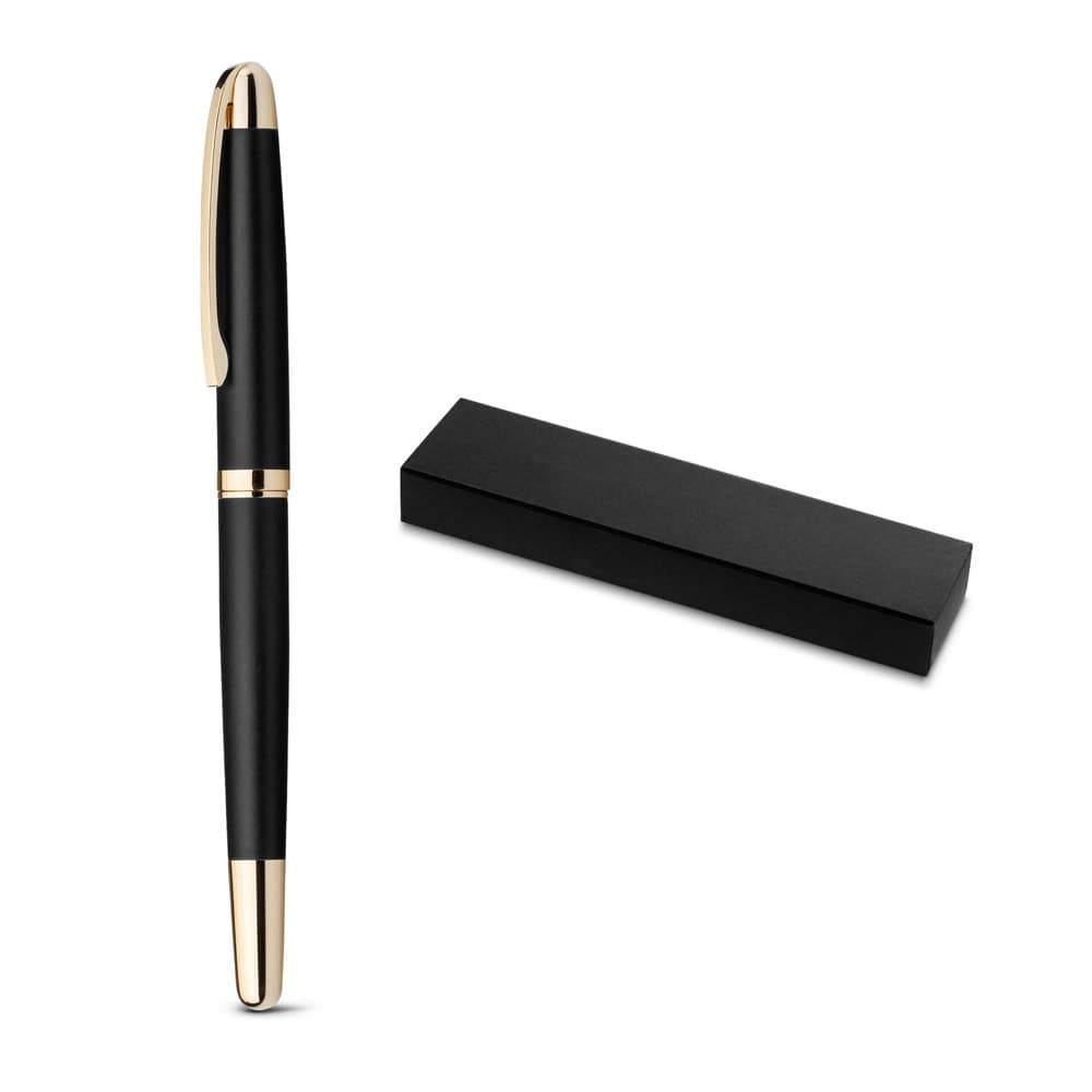 EZEKIEL ROLLER. Penna roller in metallo con dettagli in oro - vista 4