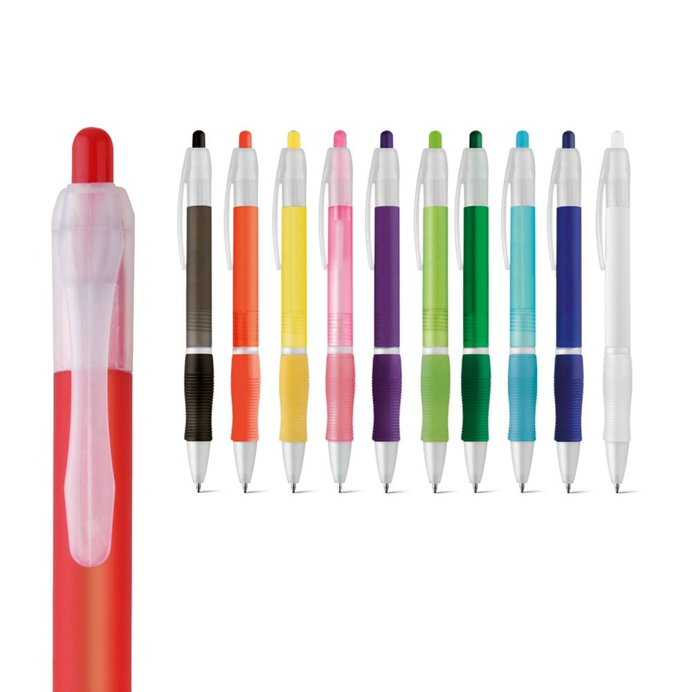 SLIM. Penna a sfera in ABS con finitura antiscivolo e clip - vista 3