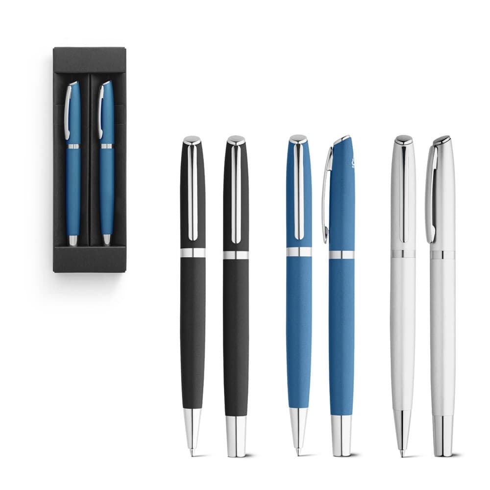 RE-LANDO-SET. Set penna roller e penna a sfera con corpo in alluminio riciclato (100% rAL) - vista 8