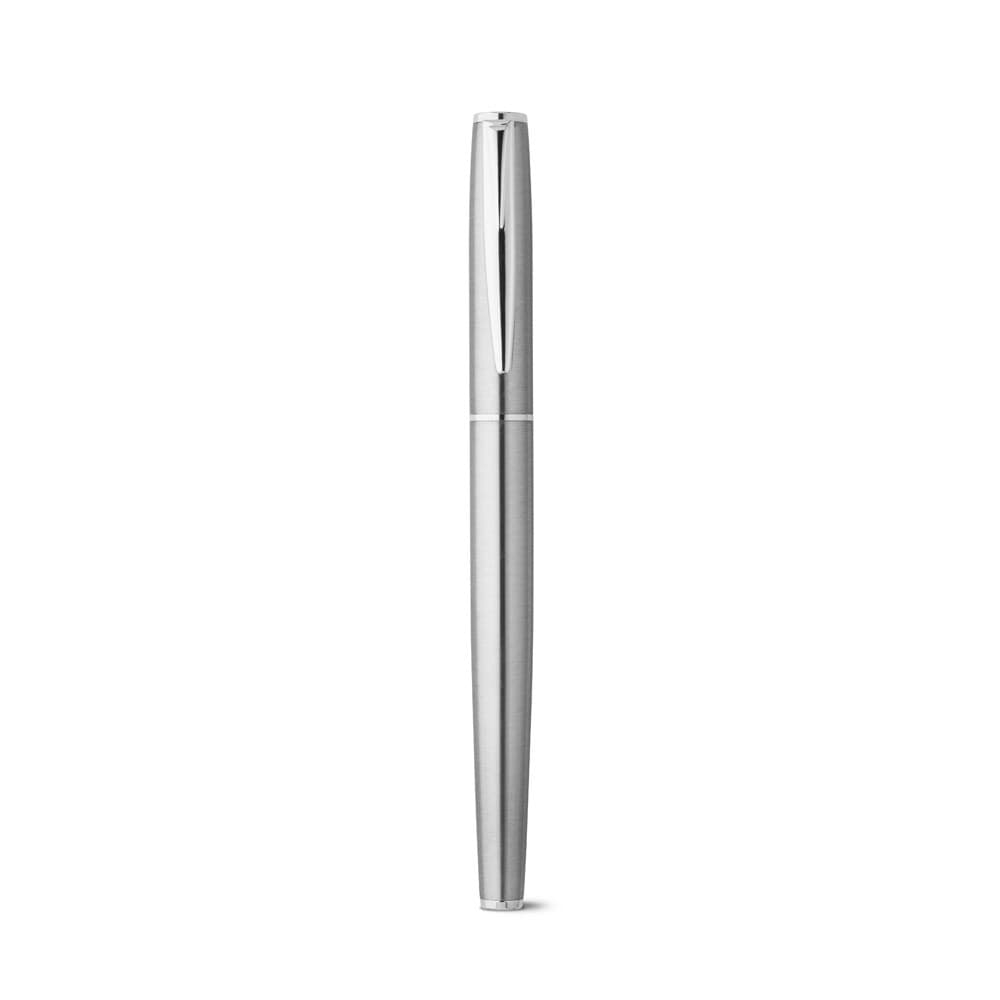 ELLA. Set di penna roller e penna a sfera con corpo in acciaio inossidabile (53% rSS) con clip - vista 3