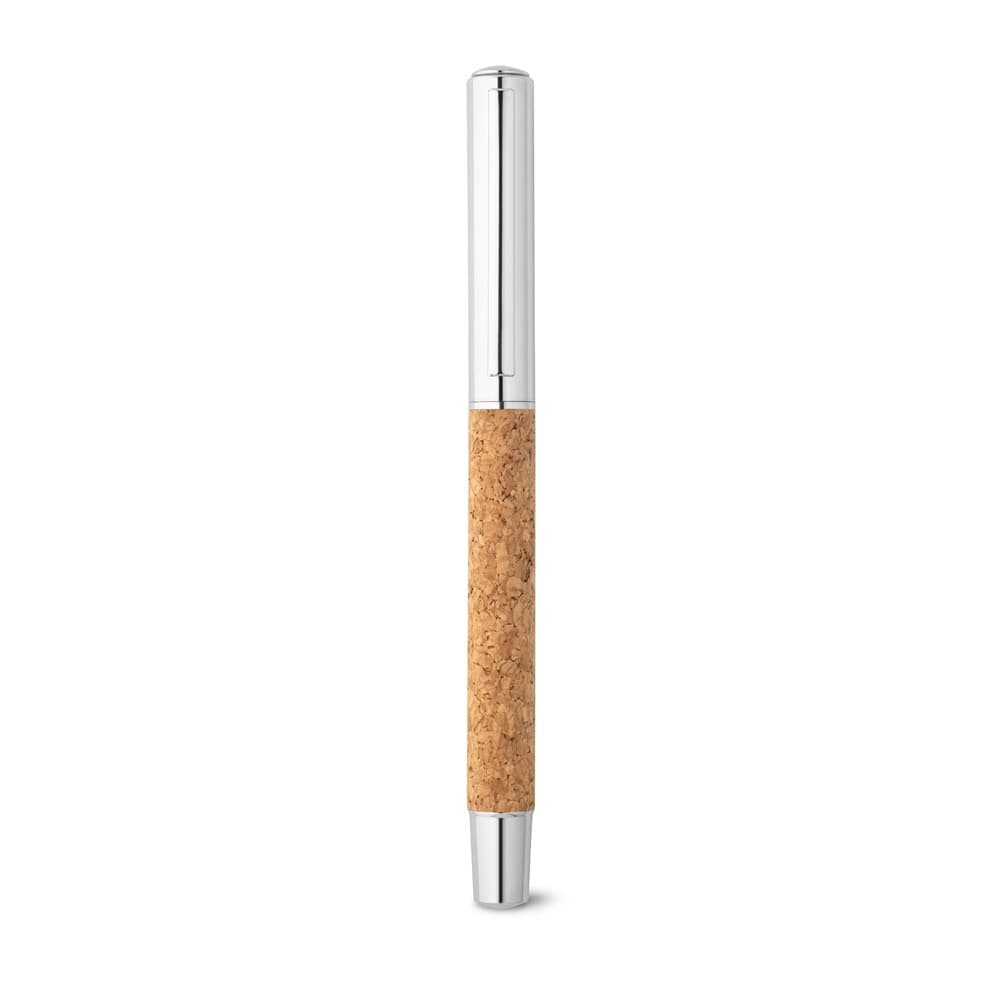 ANDREW. Roller con corpo in acciaio inox (90% rSS) e sughero, con clip - vista 2