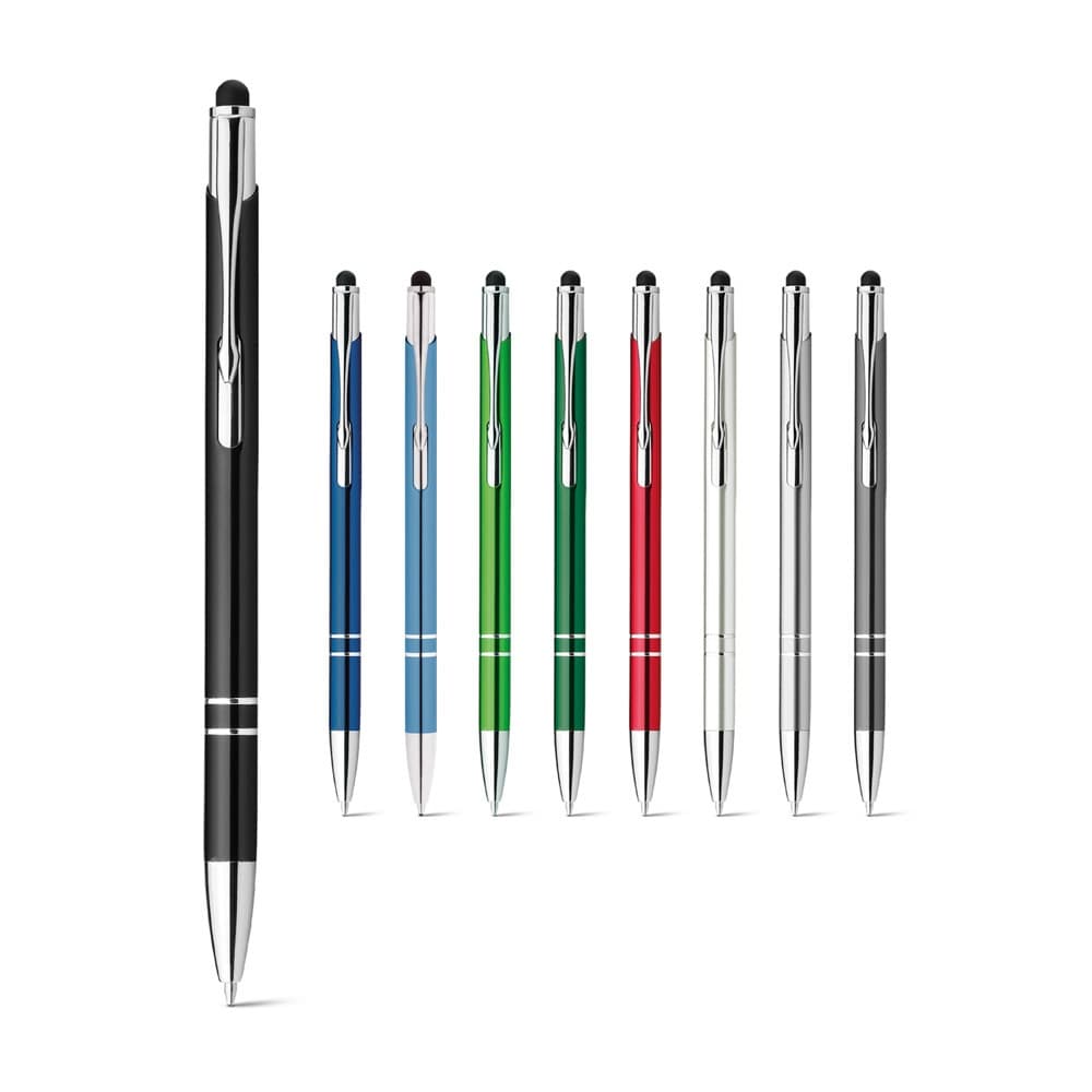 GALBA. Penna a sfera in alluminio con punta touch e clip - vista 5