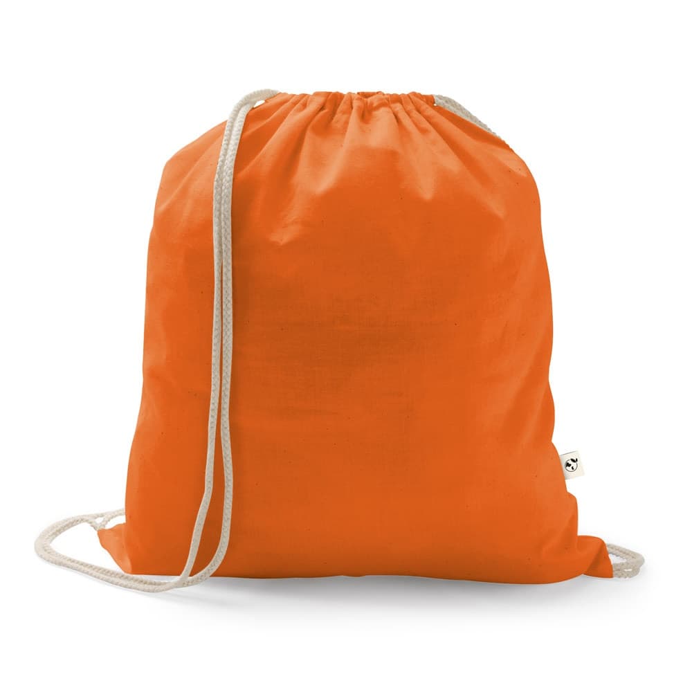 ISTANBUL. Zaino a sacca in cotone riciclato (70%), poliestere (30% rPET) (150 g/m²) - vista 1