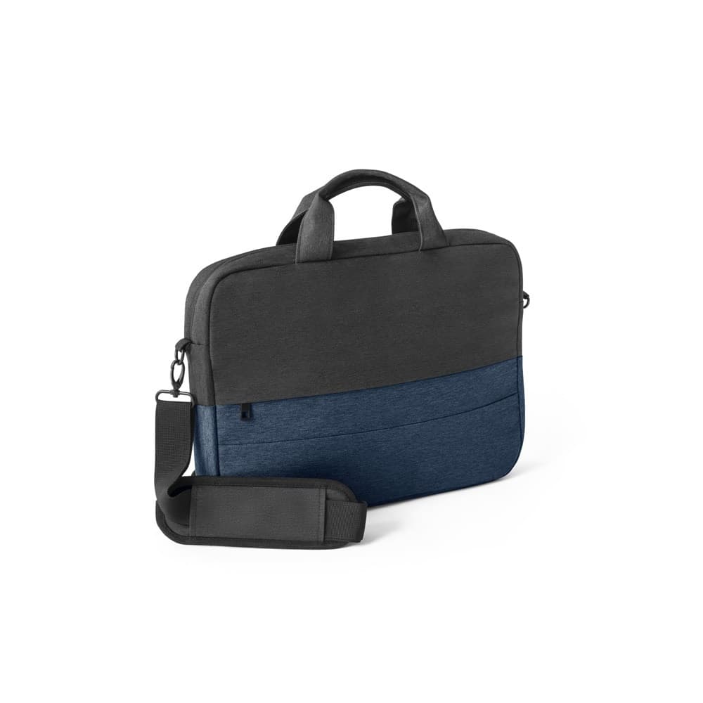 GENOA. Borsa imbottita per laptop in poliestere riciclato 600D ad alta densità da 15" - vista 1
