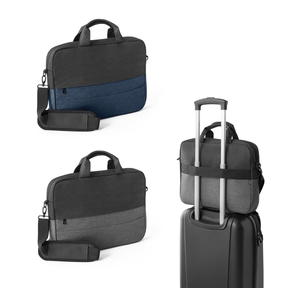 GENOA. Borsa imbottita per laptop in poliestere riciclato 600D ad alta densità da 15" - vista 5