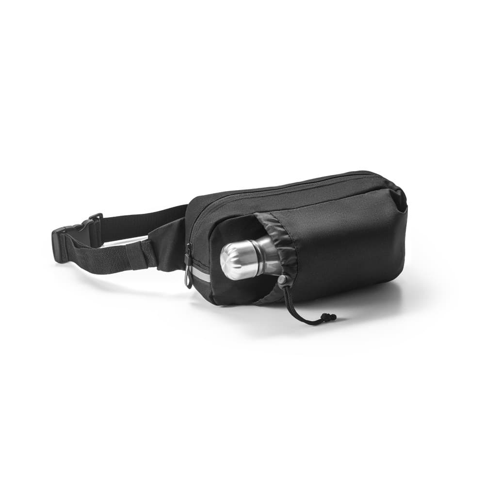 DELFOS POUCH. Marsupio 300D poliestere riciclato e 600D poliestere riciclato con elementi riflettenti - vista 6