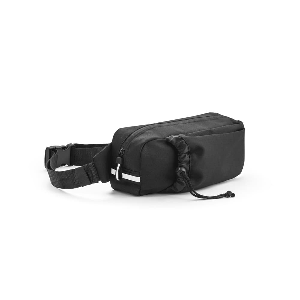 DELFOS POUCH. Marsupio 300D poliestere riciclato e 600D poliestere riciclato con elementi riflettenti - vista 1
