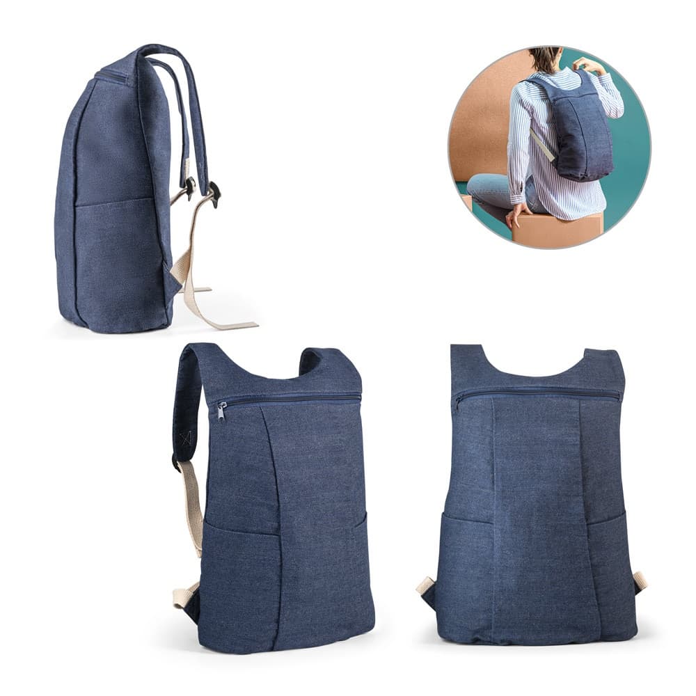 DENIM BPACK. Zaino sportivo in denim (300 g/m²) - vista 7