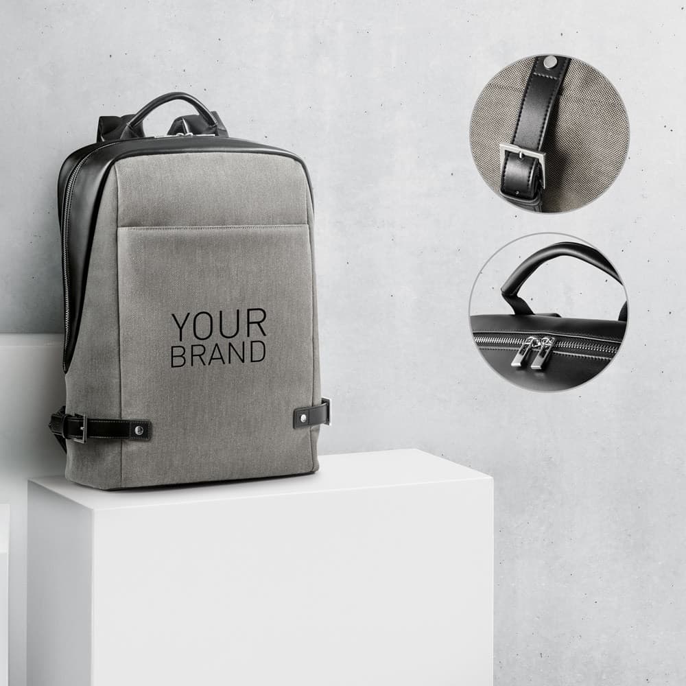 DIVERGENT BACKPACK II. Zaino porta PC 15'6'' in tessuto e PU - vista 7