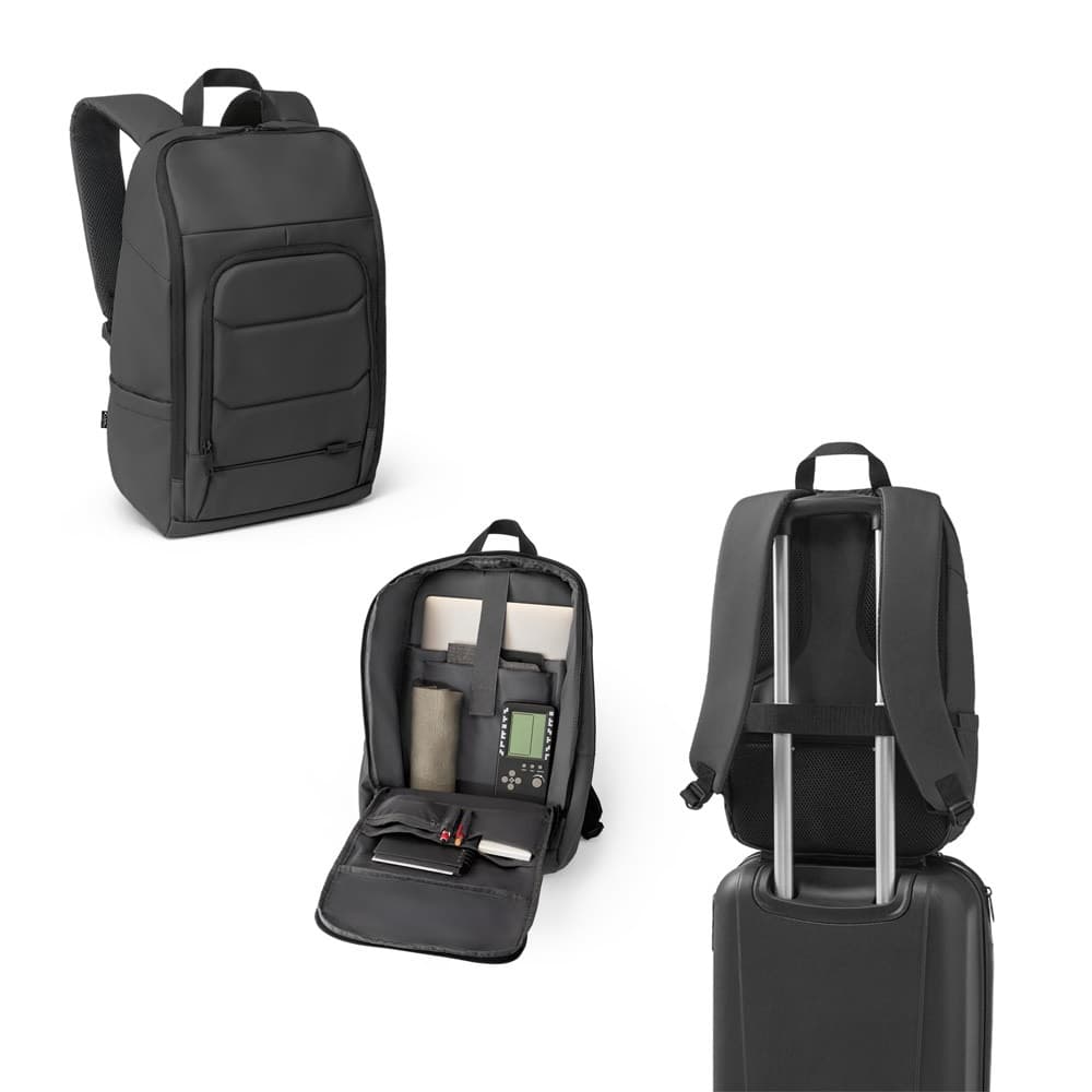 TOULON. Zaino per notebook realizzato in poliestere riciclato 600D ad alta densità 16" - vista 5