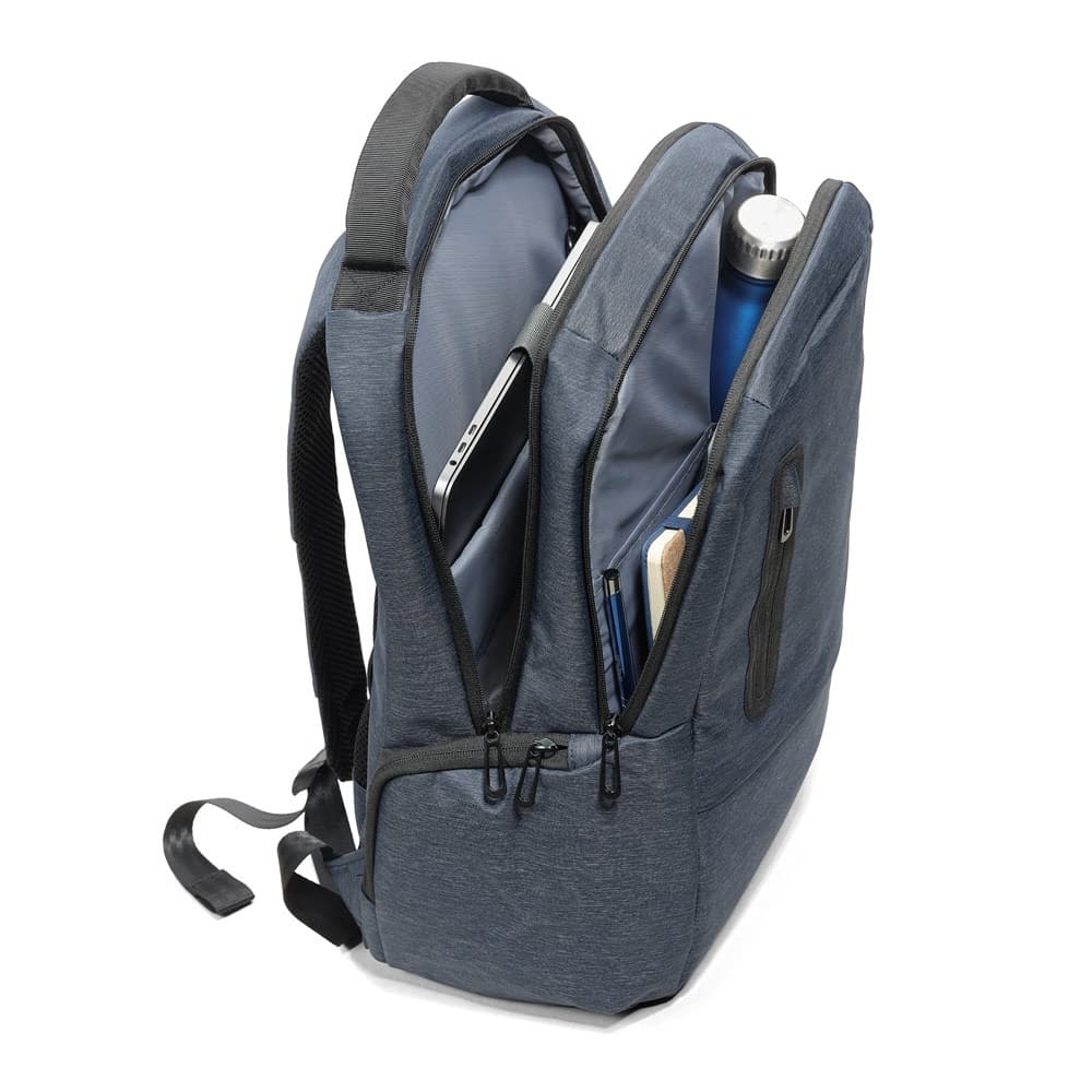 RE-BOSTON. Zaino per laptop in nylon riciclato 2Tone resistente all'acqua con scomparto 210D - vista 4