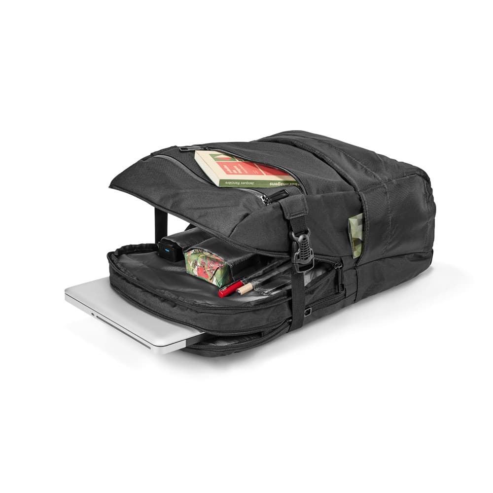 ZIPPERS BPACK. Zaino porta PC 15'6'' in poliestere 300D e jacquard 840D - vista 3