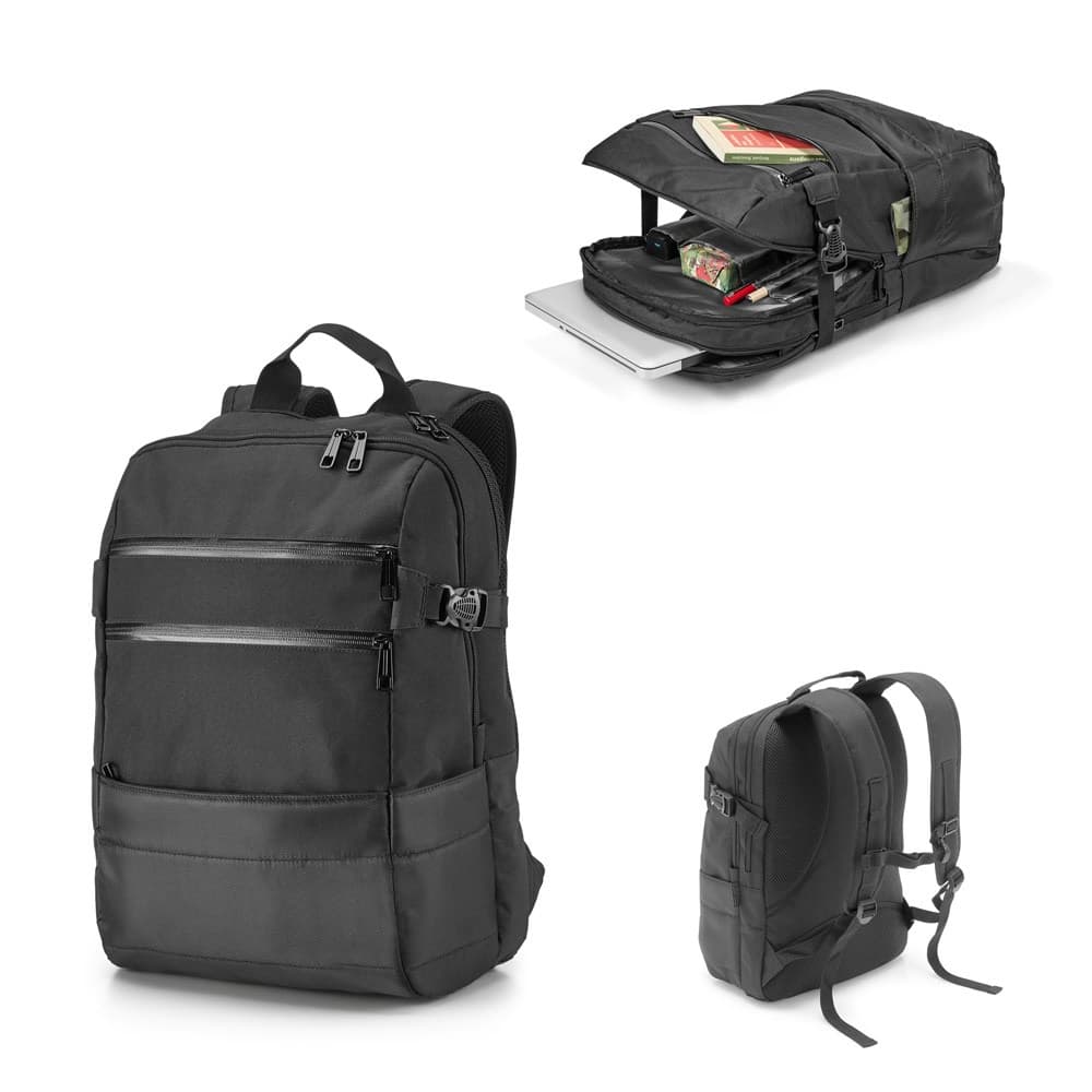 ZIPPERS BPACK. Zaino porta PC 15'6'' in poliestere 300D e jacquard 840D - vista 4