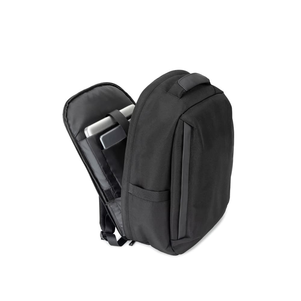 YANGON BPACK. Zaino antifurto, in twill con rivestimento idrorepellente e poliestere riciclato 600D ad alta densità, per laptop da 17.3" - vista 6