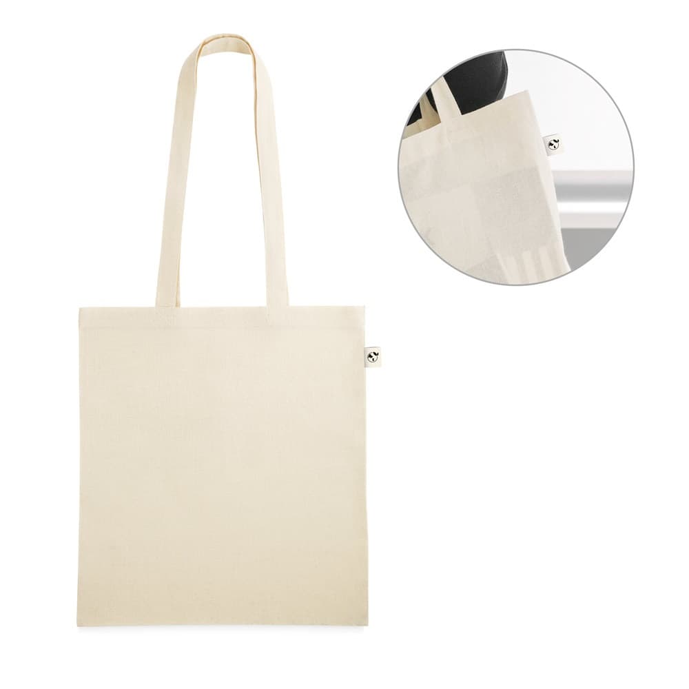 LEON. Borsa in 100% cotone biologico (140 g/m²) - vista 4