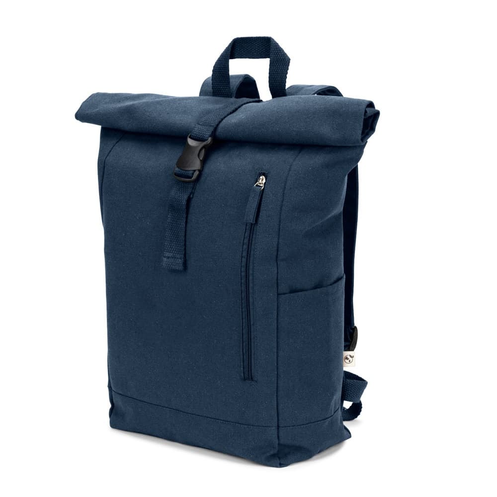 SAINT. Zaino “roll top” in cotone riciclato e poliestere riciclato (380 g/m²) - vista 1