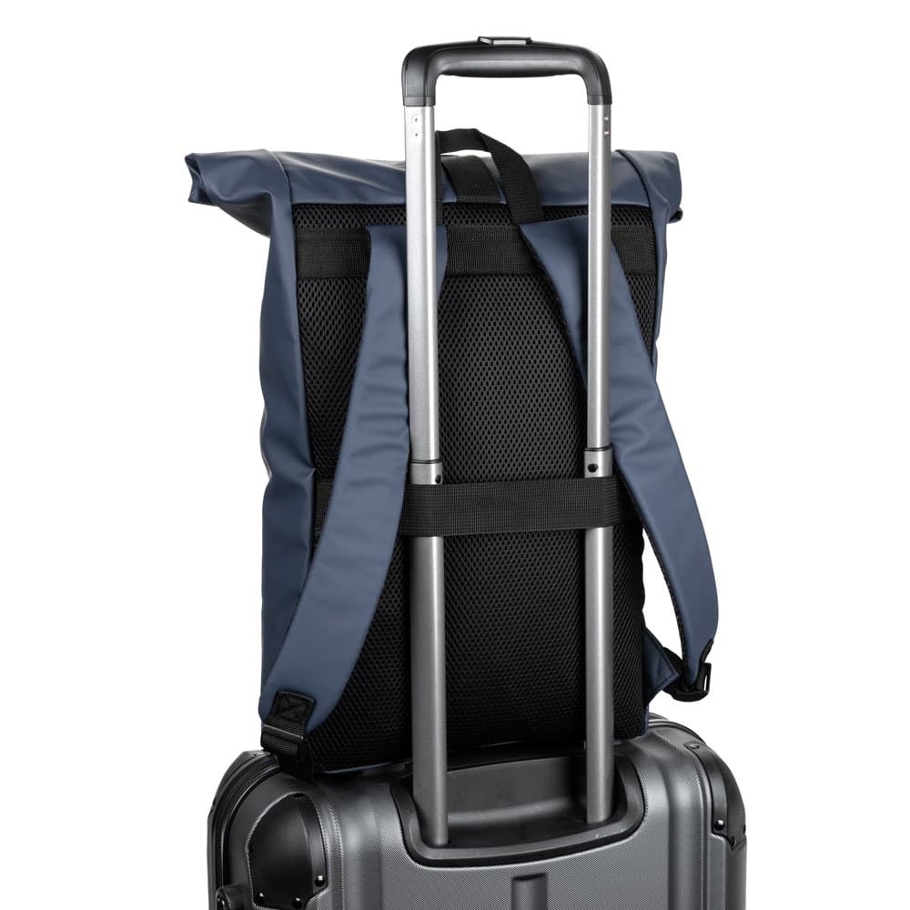 PORTLAND. Zaino “roll top” in PU con tasca per laptop da 16" - vista 6