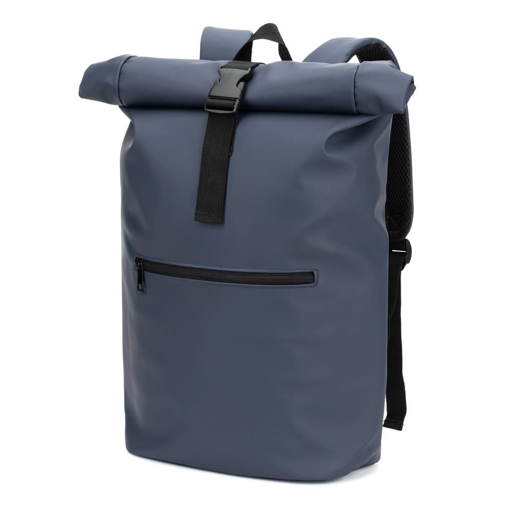 PORTLAND. Zaino “roll top” in PU con tasca per laptop da 16" - vista 1