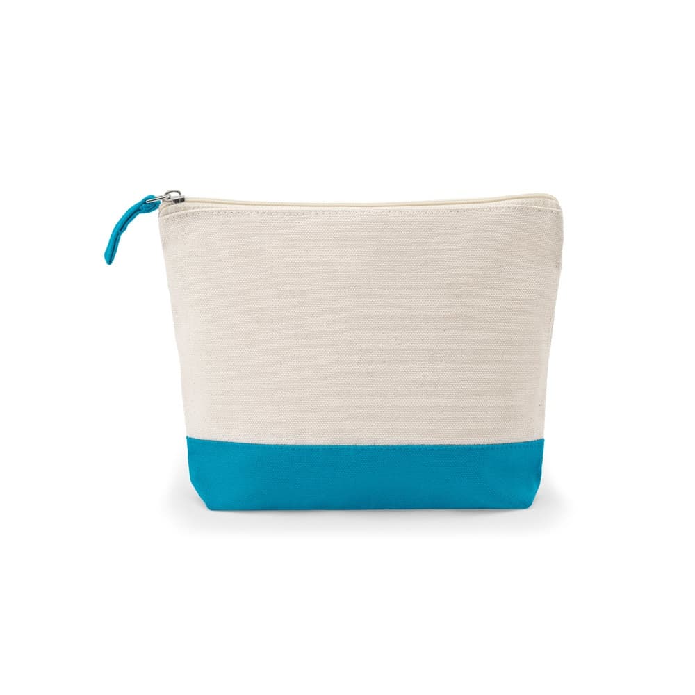 DAPHNE. Borsa per cosmetici 100% cotone(340 g/m²) bicolore - vista 2