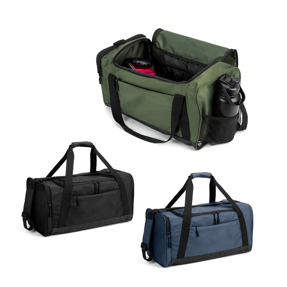 FARO. Borsa sportiva in cotone riciclato e poliestere riciclato (380 g/m²) - vista 3