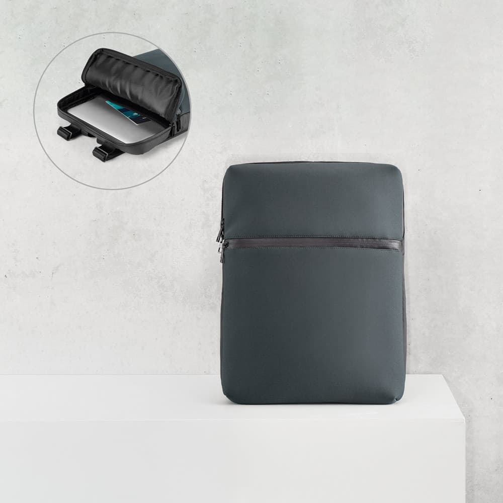 URBAN BACKPACK. Zaino porta PC 14'' in soft shell e tela cerata - vista 6