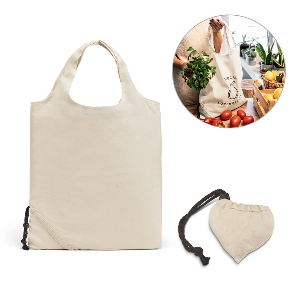 ORLEANS. Borsa pieghevole in cotone 100% (100 g/m²) - vista 5