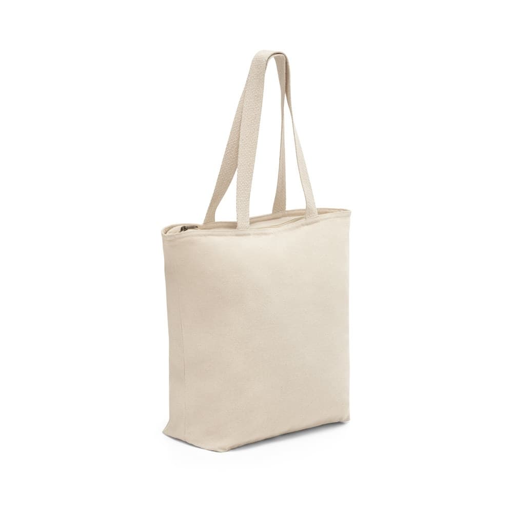 HACKNEY. Borsa in cotone 100% con chiusura (280 g/m²) - vista 1