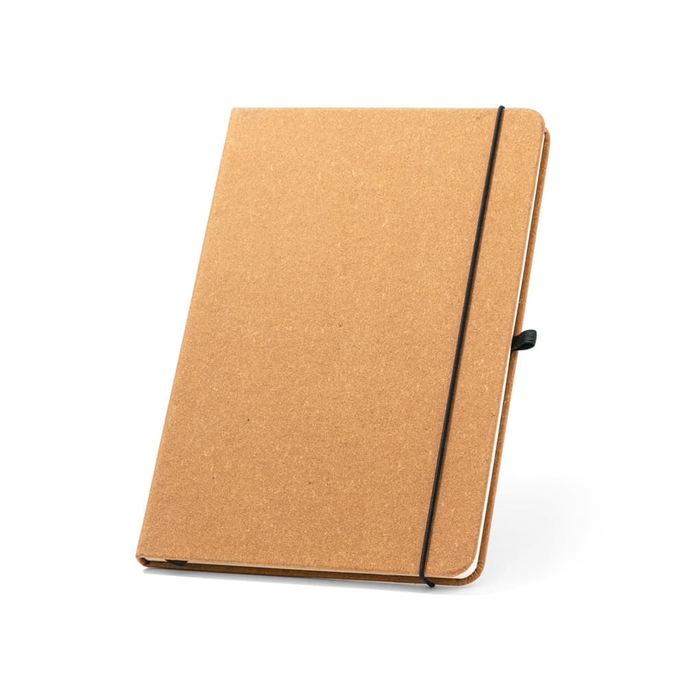 MATISSE. Blocco note A5 con copertina rigida in pelle (70% riciclata) con pagine a righe - vista 1