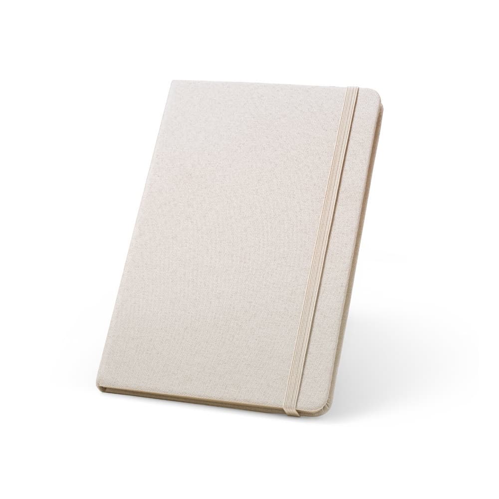 BOYD. Blocco note A5 in poliestere riciclato (100% rPET) con pagine a righe - vista 1