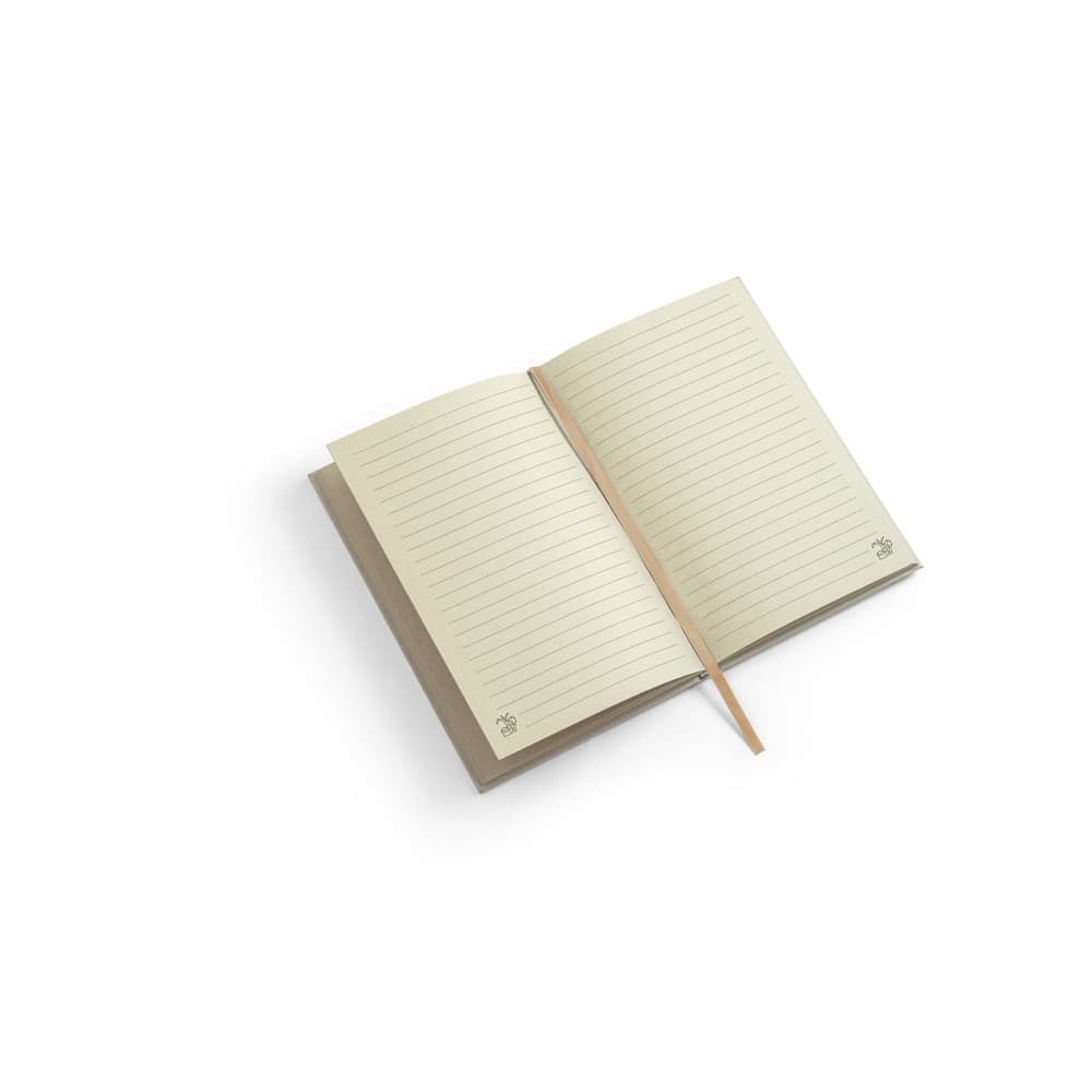 DICKINSON. Quaderno A5 con copertina rigida in carta di canna da zucchero (80% canna da zucchero) con pagine a righe - vista 4