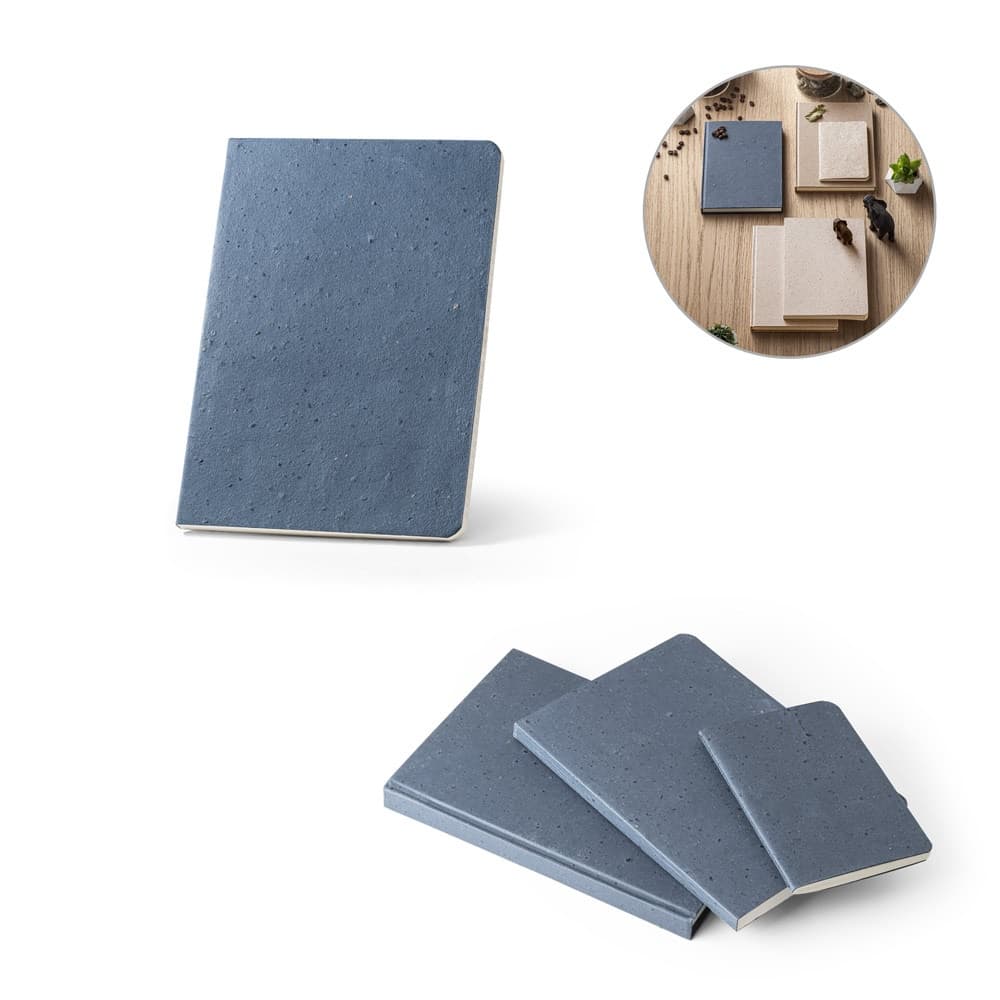 COFFEEPAD SEMI-RIGID. Block notes A5 con copertina semirigida fabbricata attraverso gli scarti della buccia di caffé (65%) - vista 4