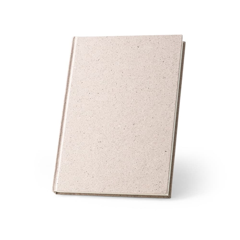 ORGANIC RIGID. Block notes A5 con copertina rigida fabbricata tramite la materia organica degli elefanti (80%) - vista 1