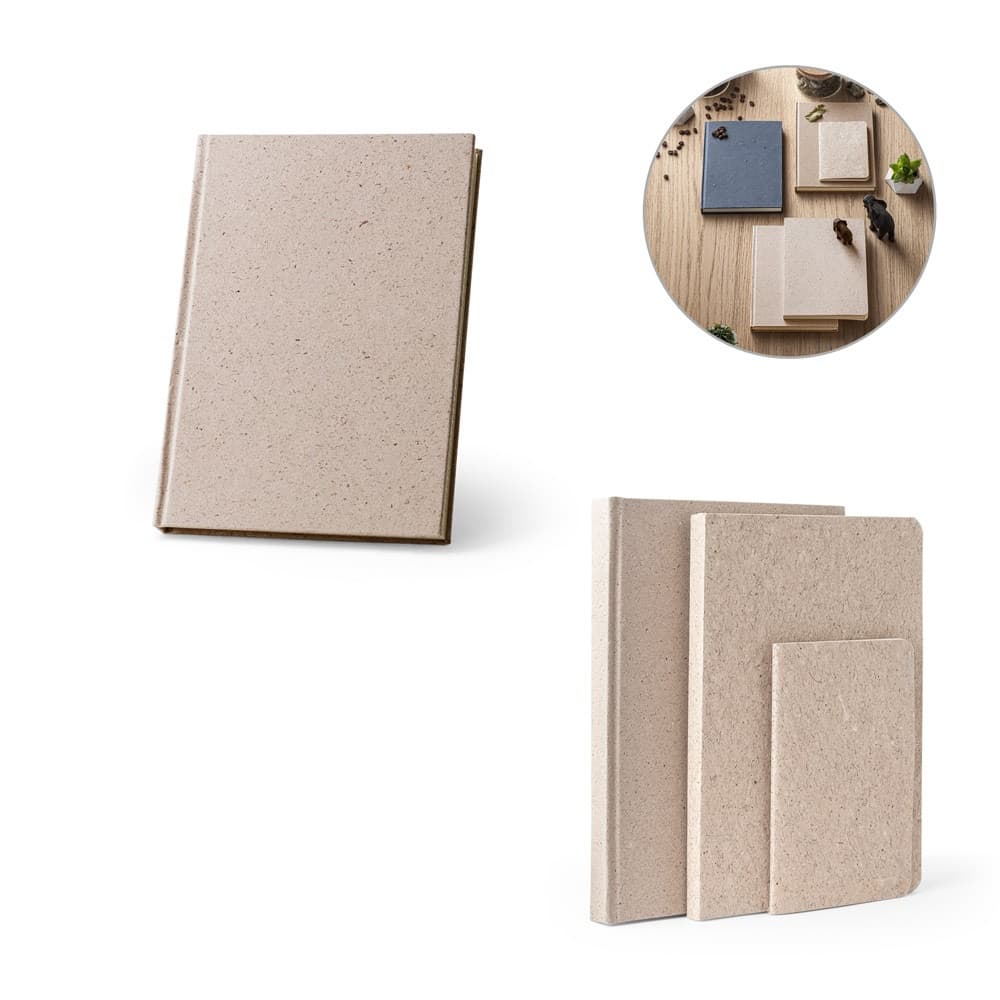 TEAPAD RIGID. Block notes A5 con copertina rigida fabbricata tramite gli scarti delle foglie di tè (65%) - vista 5