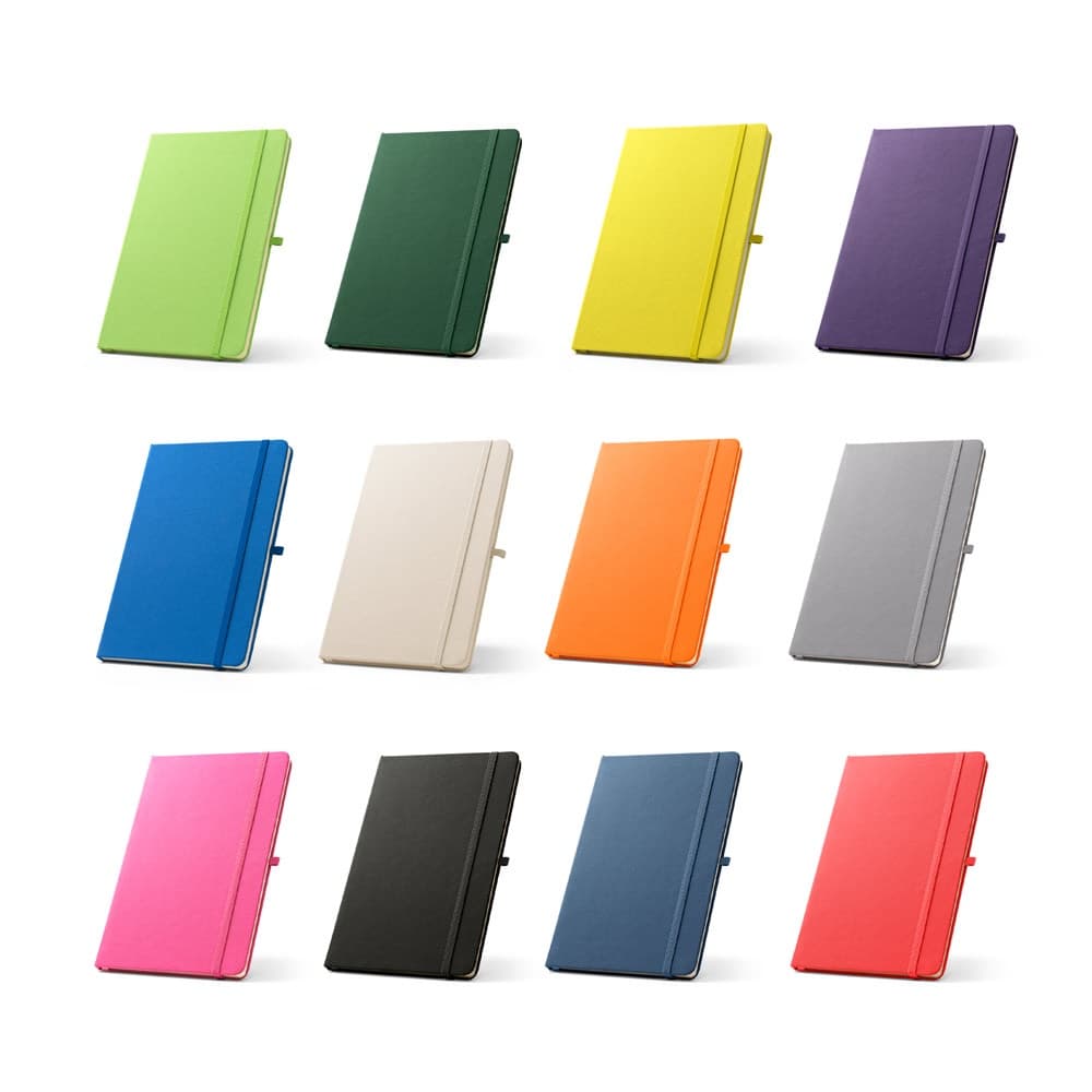 ANNE. Block notes A5 in poliestere riciclato (100% rPET) con fogli a righe - vista 4
