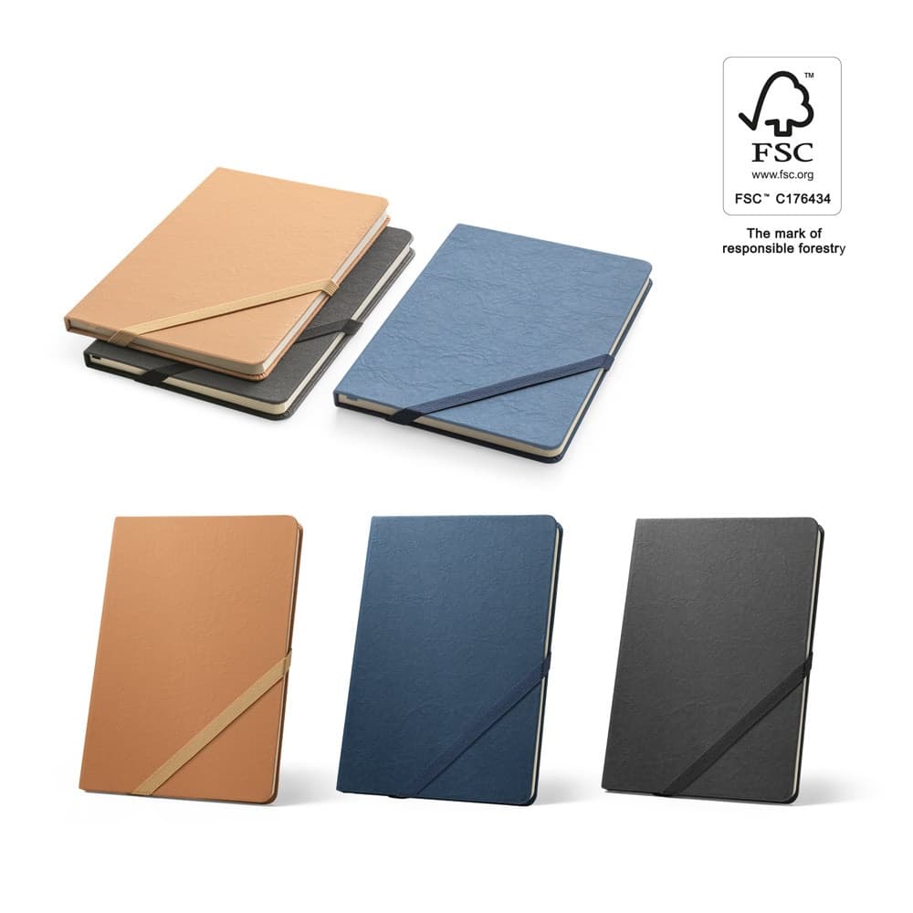 HUXLEY. Block notes A5 con copertina rigida, realizzato in carta resistente all'acqua - vista 3